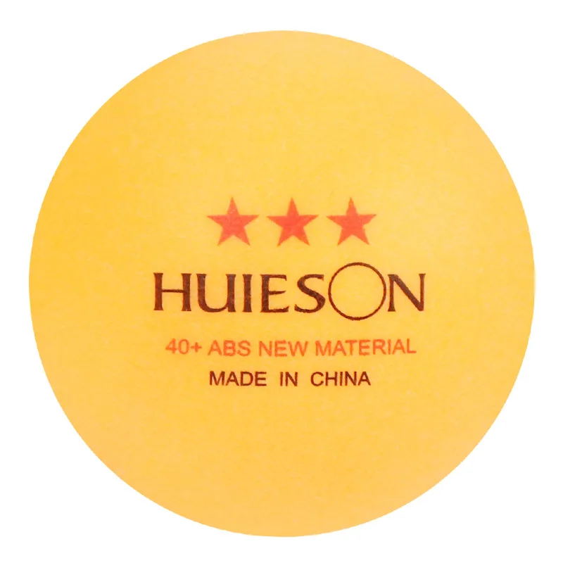 100 Orange 100pcs/Pack Huieson 3 Stars Table Tennis Ball 40+ ABS New Material 2.8g Trainning Ping Pong Balls Students Table Tennis Balls - Color: 100 Orange