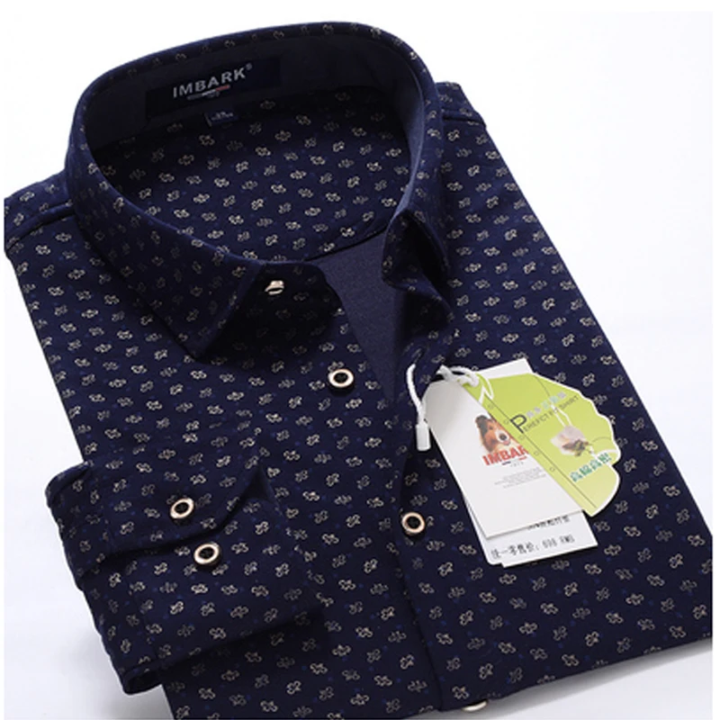 Эластичные рубашки осенние мужские официальные очень большие хлопковые с