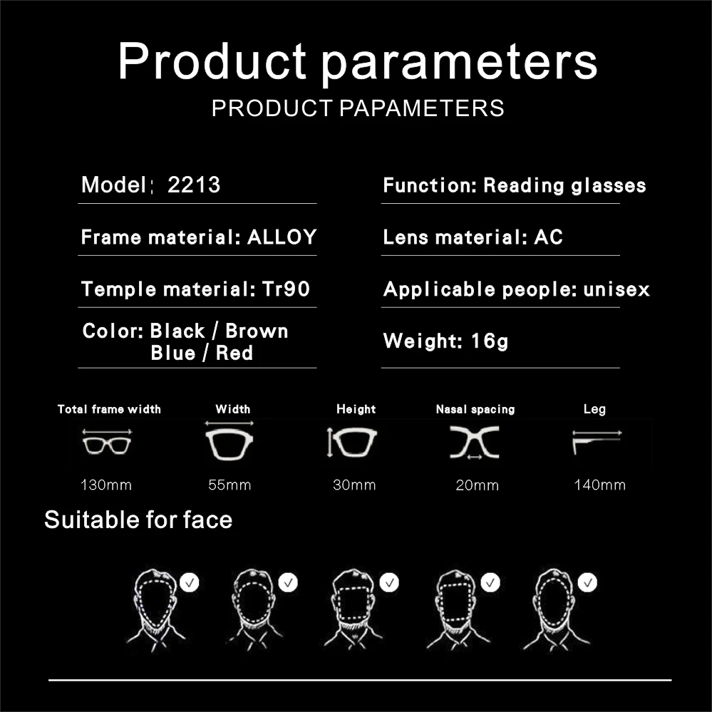 Пресбиопические очки Tr90 ульсветильник металлические для чтения гибкие женские