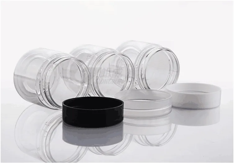 

50 pcs Free Shipping 30 g/ml Clear Transparent Plastic PET Empty Bottle with Inner Cap Cream Bath salt Empty Cosmetic Containers