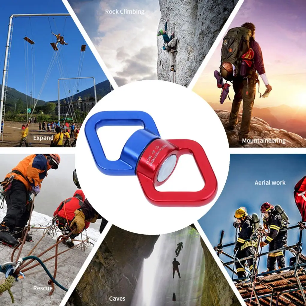 360 Degree Swivel Rope Connector Gear Mountaineering Aerial Spinning Hoop Supplies Outdoor Sports Climbing Hardware Accessories | Спорт и