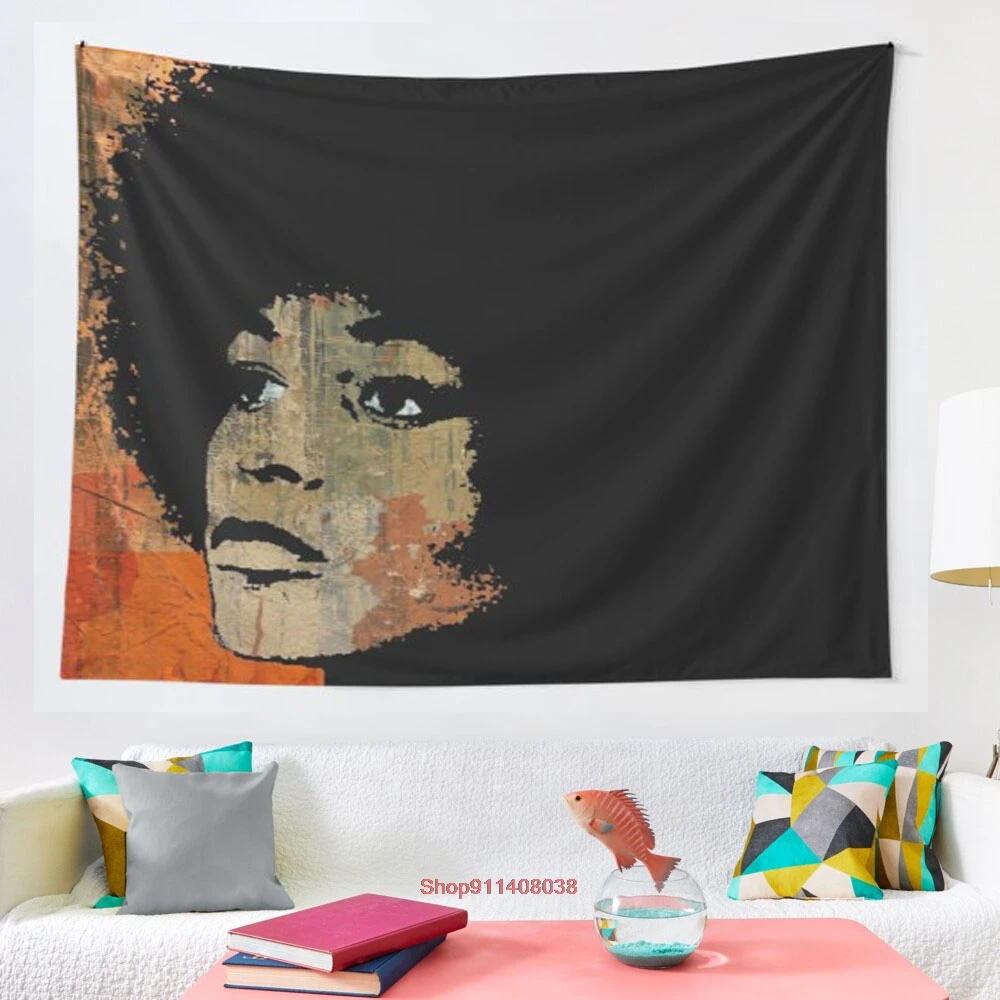 

ANGELA DAVIS 2B tapestry bedroom home decoration New Year party large size Tapestry Wall Tapestry Bohemian decorative
