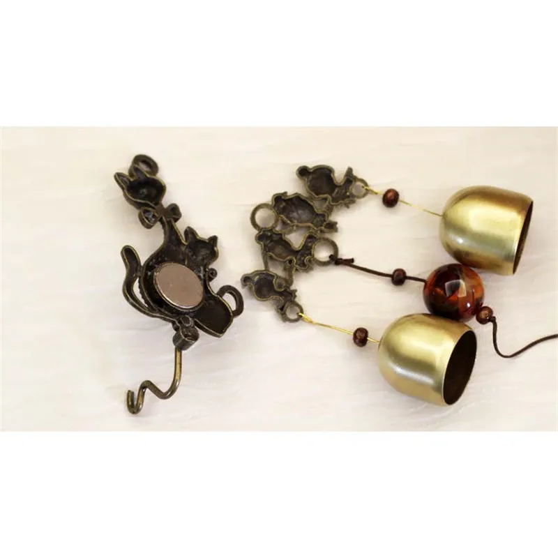 Высококачественные медные колокольчики для кошек античные ветряные ретро