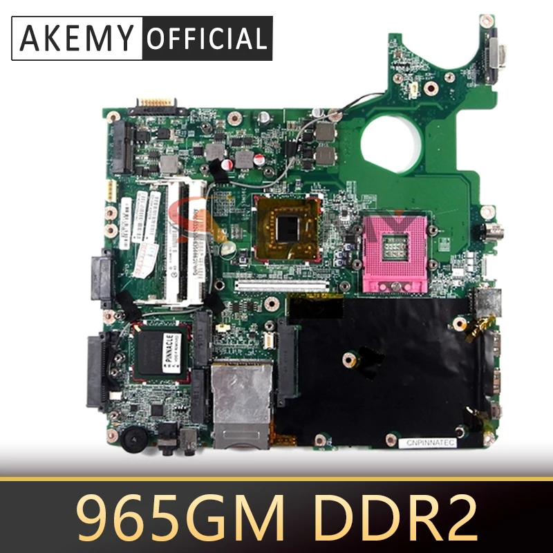 

Материнская плата AKEMY для ноутбука toshiba satellite P300 A300 A000032160 DABL5SMB6E0 intel 965GM DDR2, материнская плата