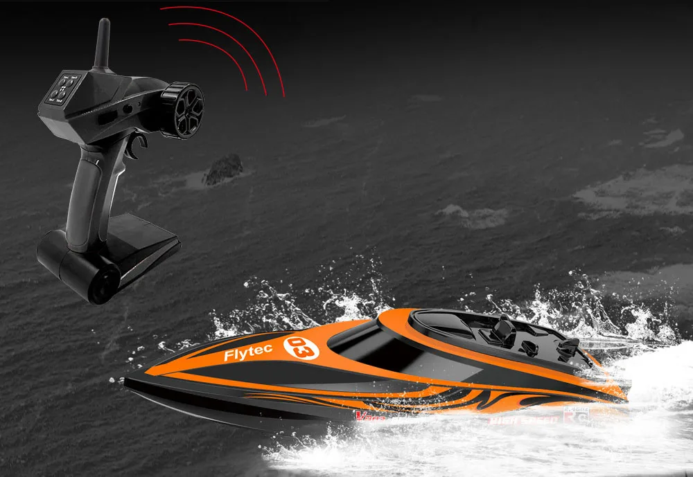 Радиоуправляемая лодка Flytec V003 детская лодка с дистанционным управлением очень большой размер зарядка катер для мальчиков водные игрушечные яхты Модель Катера