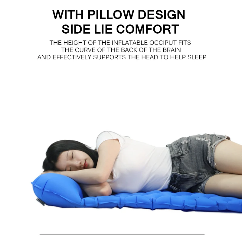 Сверхлегкий коврик для сна кемпинга надувной диван с подушкой удобная подушка