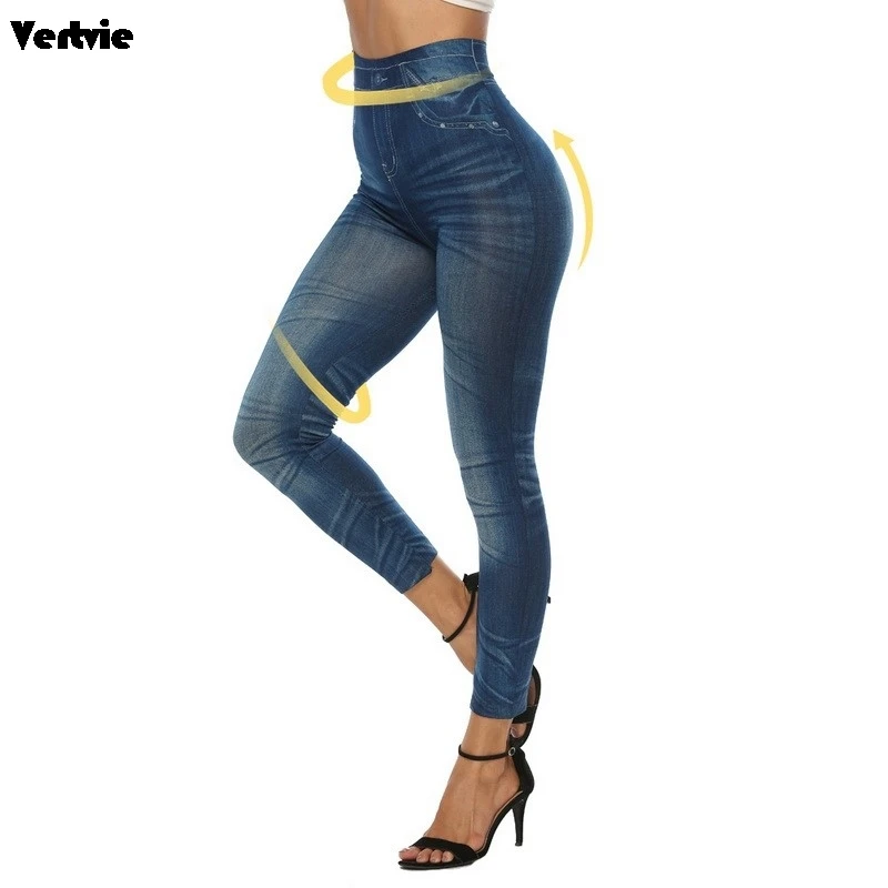Женские джеггинсы из спандекса повседневные эластичные леггинсы с высокой