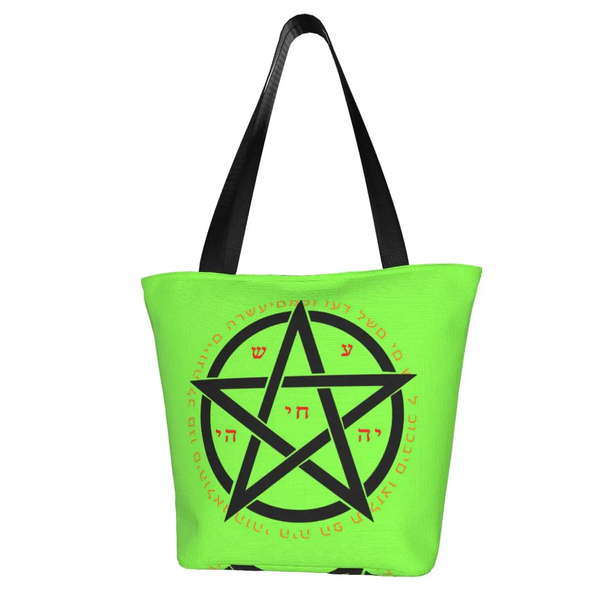 

Pentagram Shopping Bag Retro Cloth Work Handbag Female Gift Bags