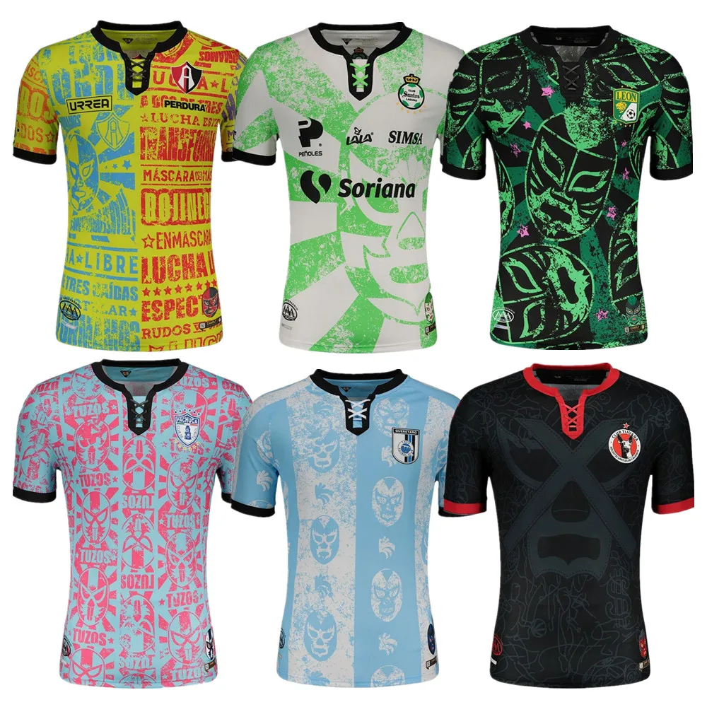 

Liga MX 2021 2022 Atlas Santos Laguna lion Pachuca Querétaro Tijuana Jerseys Charly Liga MX third football shirt