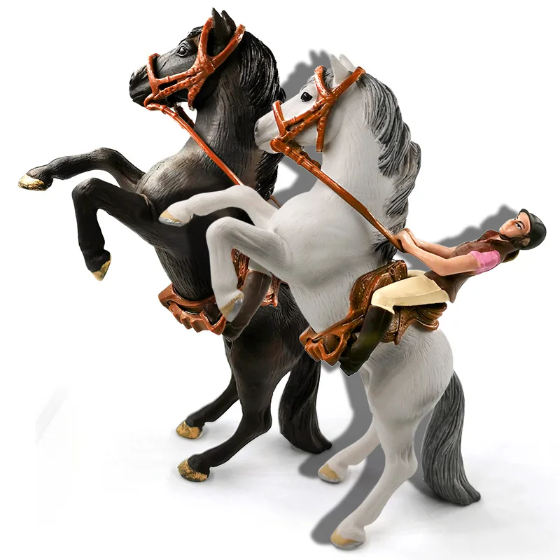 Фигурка рыцаря верховой езды рождественский подарок лошадь искусственное