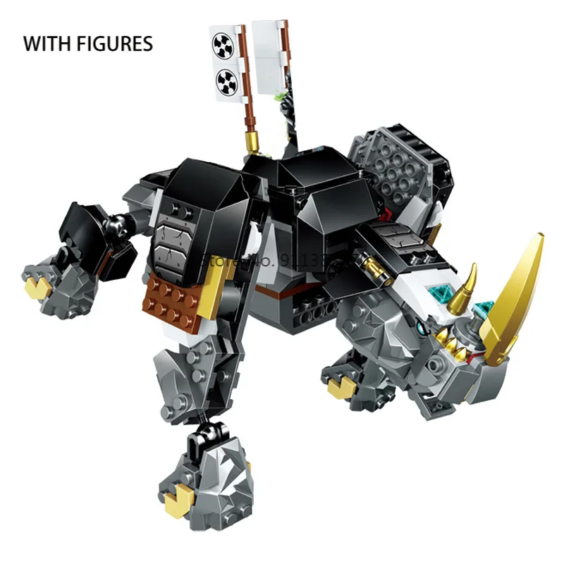 

New 2020 360pcs Zane's Mino Creature Rhinoceros Model Building Blocks 71719 Bricks Toys for Child Christmas gift