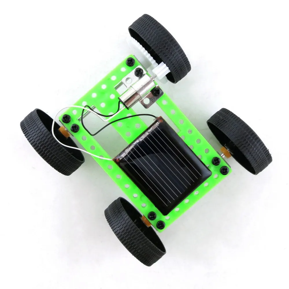 

One Set Mini Solar Powered Toy DIY Car Kit Children Educational Gadget Hobby Funny Energy-saving Toy CaR детские игрушки