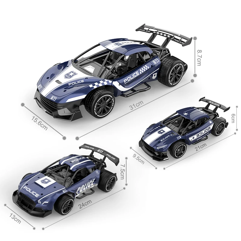 

1:24 Remote Control Policeman Car Alloy Radio s High-Speed Metal Rc Drift s for Boy s RC Toys