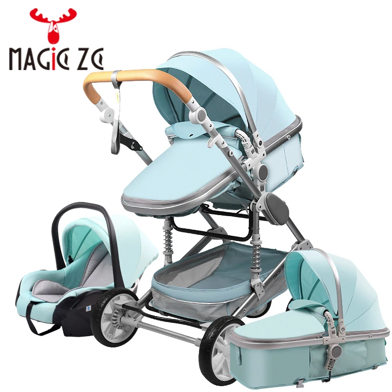 Детская коляска с высоким ландшафтом двунаправленная детская для коляски