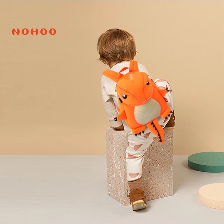 NOHOO, Детская сумка для мальчиков, 3D динозавр, школьные сумки, высокое качество, рюкзак для детского сада, водонепроницаемая дорожная сумка для детей 2-7 лет, mochila