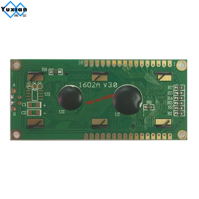 Модуль ЖК дисплея 2. 0 16x2 1602a двойной pin up dowm 16pin|module|module displaymodule lcd |