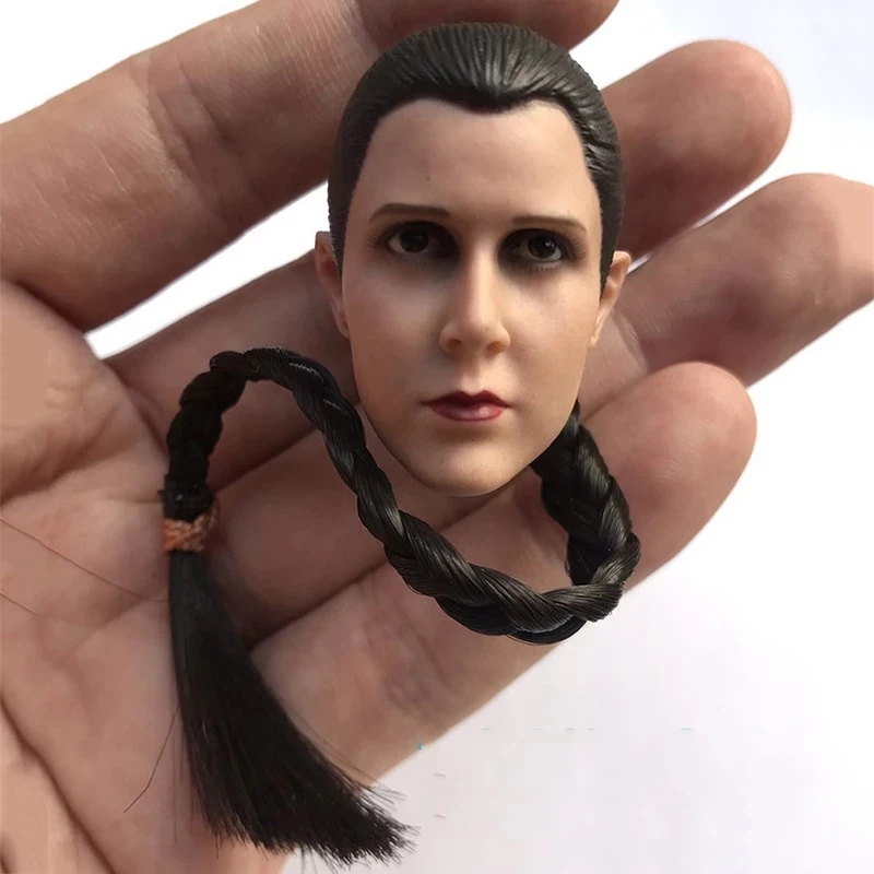 

1/6 Scale Young Temperament Beauty Carrie Reynolds Fisher Princess Leia Female Head Carving Sculpture For 12" Action Figure Body