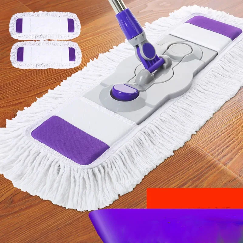 

Flat Mop Rotatable Large Lazy Household Skewer Handle Mop Mop Wood Floor Mop Mopping Mop Cleaning Cleaning Products Mop