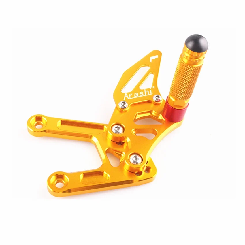 CNC Motorcycle Adjustable Foot Rests Rearset Pegs Pedals For Yamaha YZF R6 2008 2009 2010 2011 Gold Accessories | Автомобили и