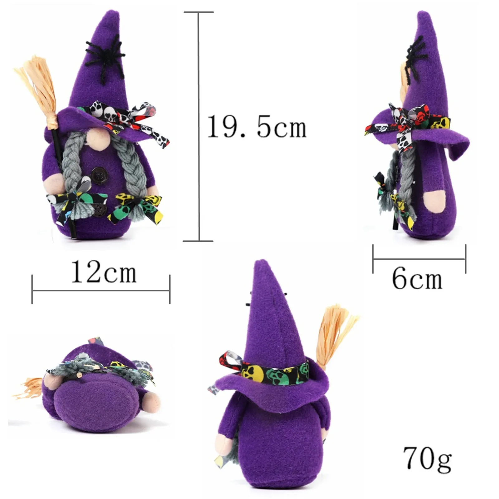 

Halloween Day Goblin Doll Bedroom Living Room Desktop Decoration Standing Post Perfect Stuffed Toys Peluches
