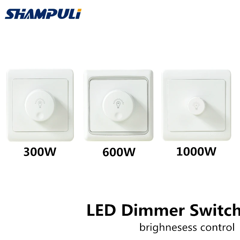 Светодиодный диммер панель регулирует яркость тип 86 220V 300 W/600W1000W диммер scr