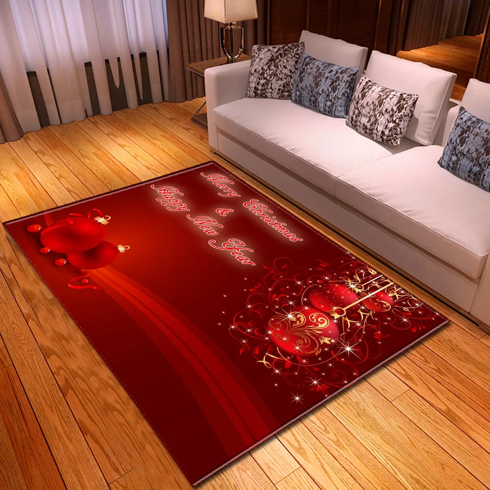 

Living Room Carpet Christmas Decoration Children Bedroom Bedside Sofa Large Rug Home Kitchen Bath Kids Balcony Hallway Floor Mat