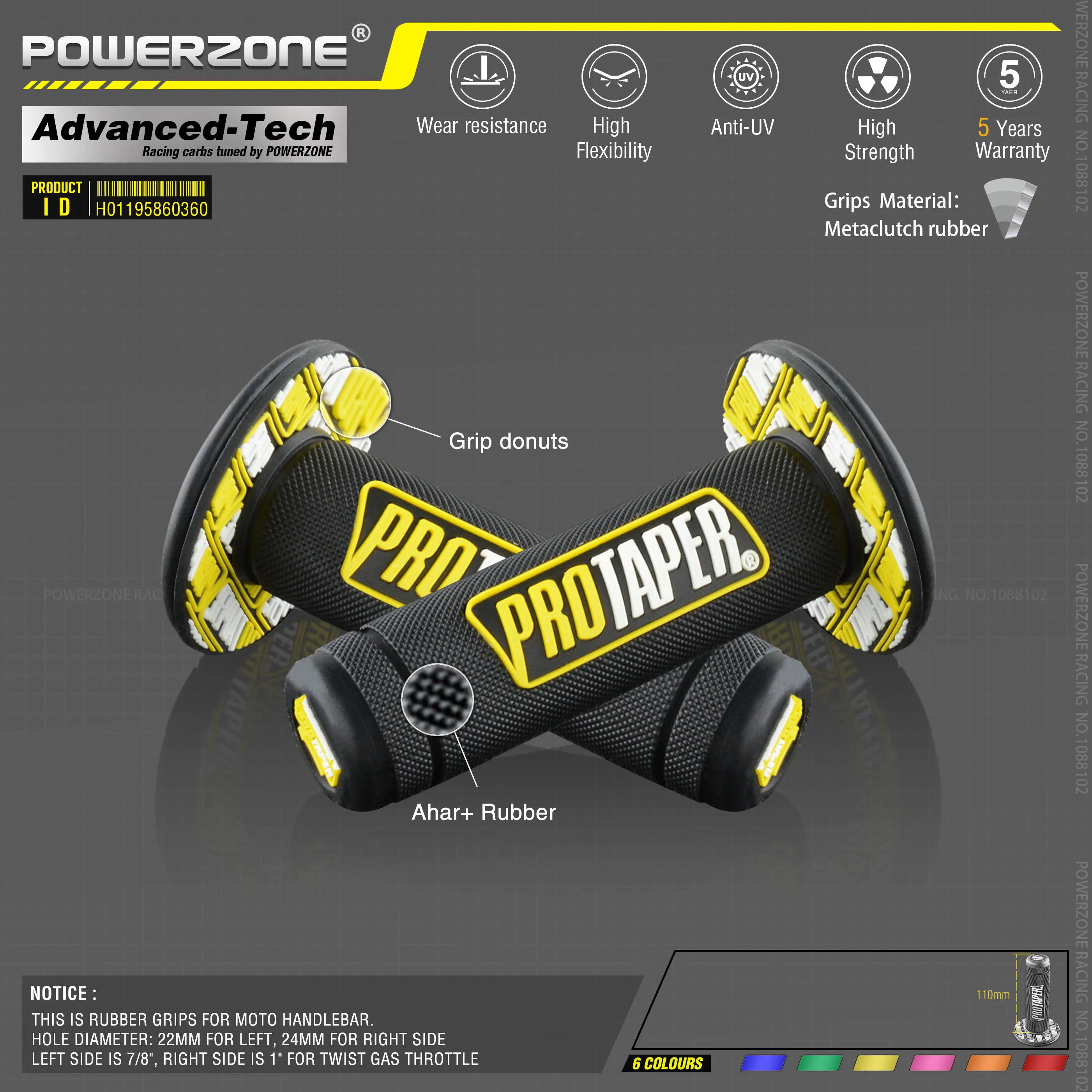 MX gel like for 7/8 &quotруль светло голубые резиновые ручки для мотоцикла супермотоцикла