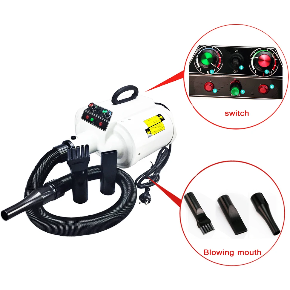 

Pet Hair Dryer Dog/Cat Grooming Dryer/Blower Double Motor Wind Machine Pet Clothes Dryer 220V/110V/3400W New Product Promotion