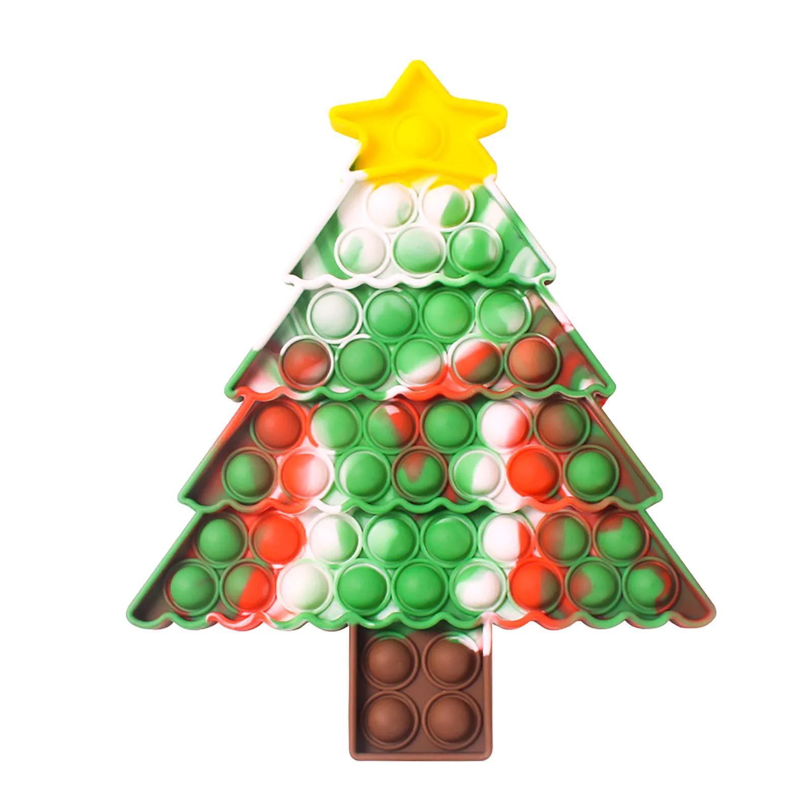 Рождественская елка антистресс игрушки радуга Санта Клаус пузырьки для взрослых