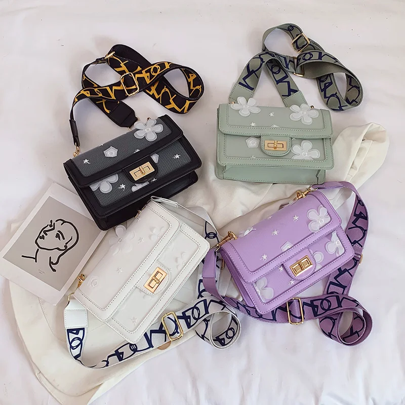 Crossbody Bags for Women Ladies Travel Bag Women Lace Flower Messenger Bag Female Casual Shoulder Bag Tote Bags for Girls Sac