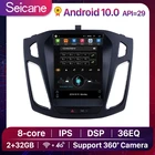 Автомобильный мультимедийный видеоплеер Seicane, 2 + 32 ГБ памяти, Gps, для Ford Focus 3 Mk 3 2011-2017, 2Din, Android 10,0, DSP, поддержка камеры 360, 4G