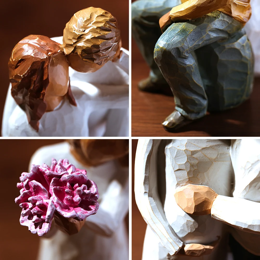 

nordic Decorative statues for decoration sculpture modern art Scandinavian home decor Modern resin statue Families Wedding Gifts