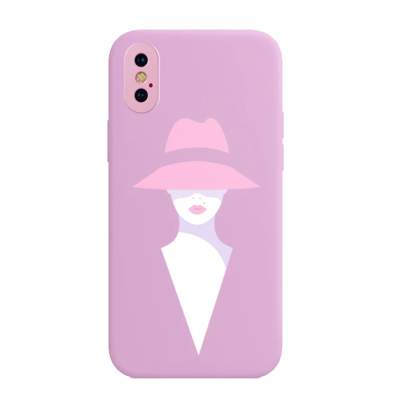 

Stylish Feminine Mobile Phone Iiquid Silicone Ieather Case IPHONE 6 8 Is Suitable For Huawei P20 P30 Personality Soft Back cover