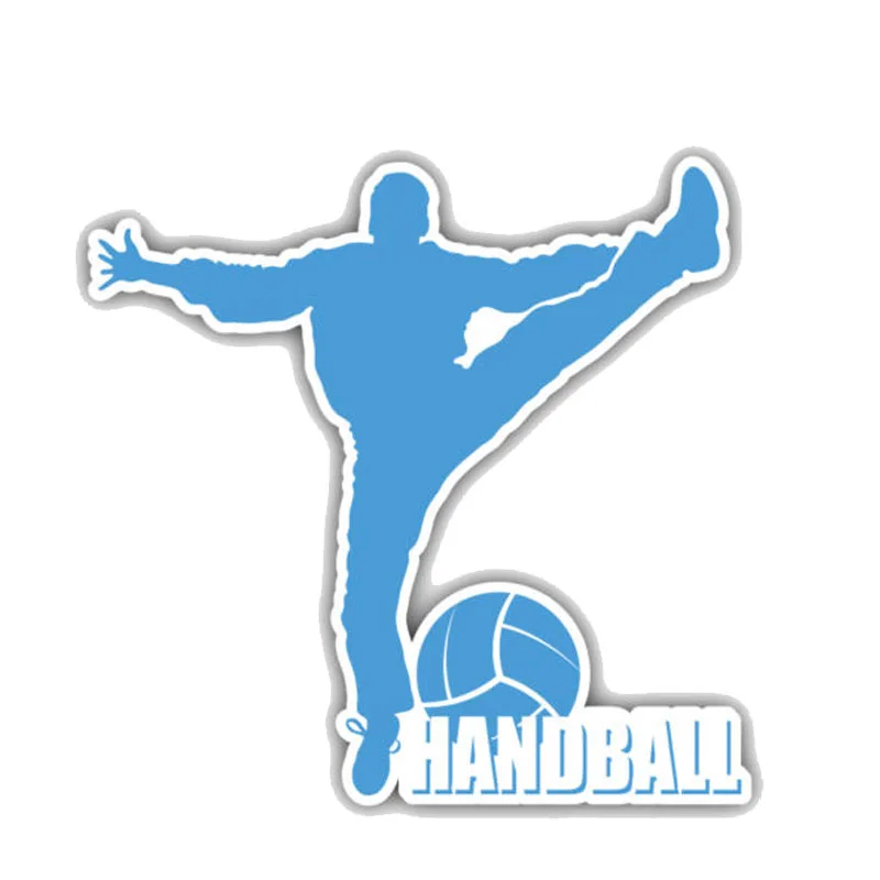Aliauto мультяшный автомобиль мотоцикл наклейка Handball Player силуэт ПВХ