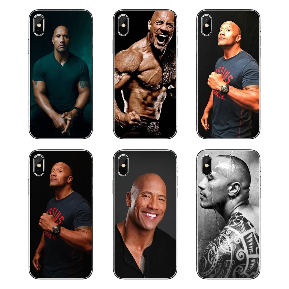 Прозрачные мягкие чехлы Dwayne Johnson The Rock USA Star для Samsung Galaxy A5 A6 A7 A8 A9 J4 J5 J7 J8 2017 2018 Plus Prime |