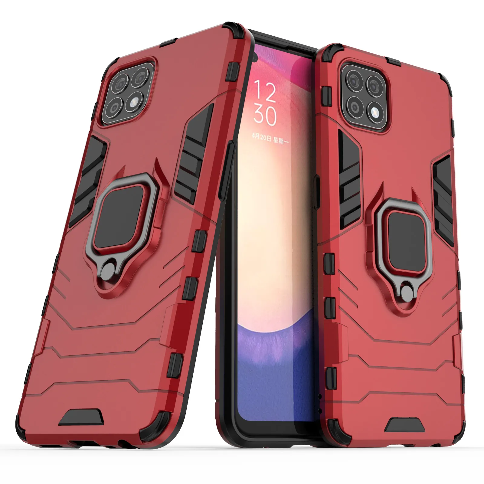 

Case for Oppo Reno4 SE Case with 360° Swivel Folding Stand Shock Resistant Holder Bumper Protective Cover