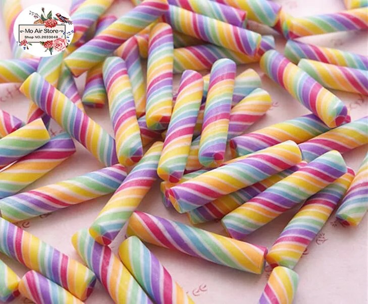 20 шт. ручная работа палочка конфеты десерт Полимерная глина Кабошон искусство