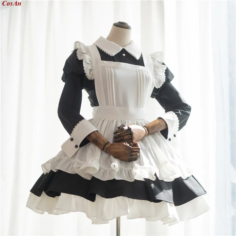 

Оригинальные прелестные наряд горничной карнавальный костюм классический традиционная Униформа активности вечерние Одежда для ролевых и...