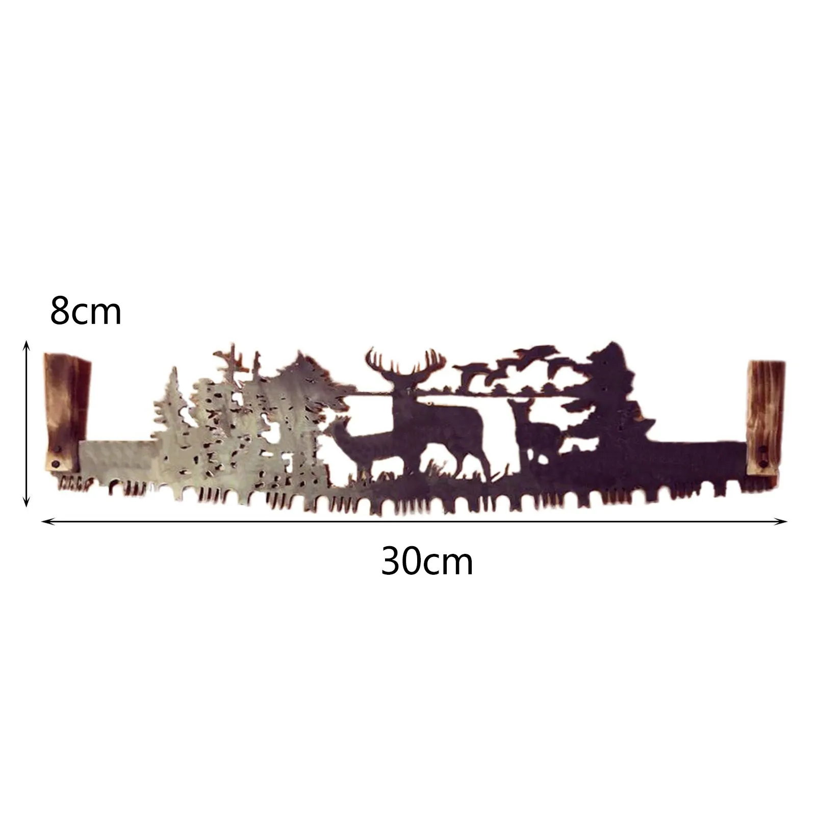 

Two-handle Hand Saw Wall Decoration Metal Art Father's Day Gift Living Room Bedroom Figurines Decorative Crafts Ornaments