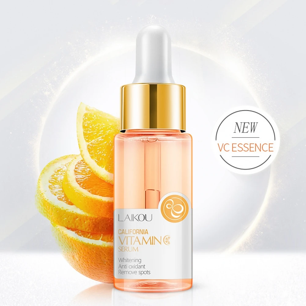 

17ML Vitamin C Whitening Facial Serum Remove Dark Circles Fade Freckles Spots Melanin Moisturizing Brightening Face Essence