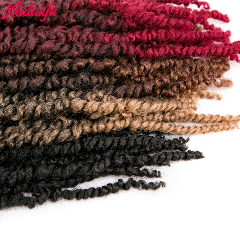 Aidaiya 16inch Passion Twist Hair Synthetic Freetress Water Wave Ombre Crochet Braid Extension Spring For Women |