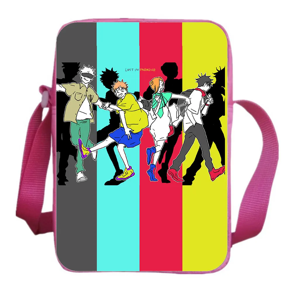 Anime Jujutsu Kaisen Shoulder Bag Men Messenger Bag Cartoon Shoulder Bags Women Teenager Messenger Knapsack Student Schoolbag