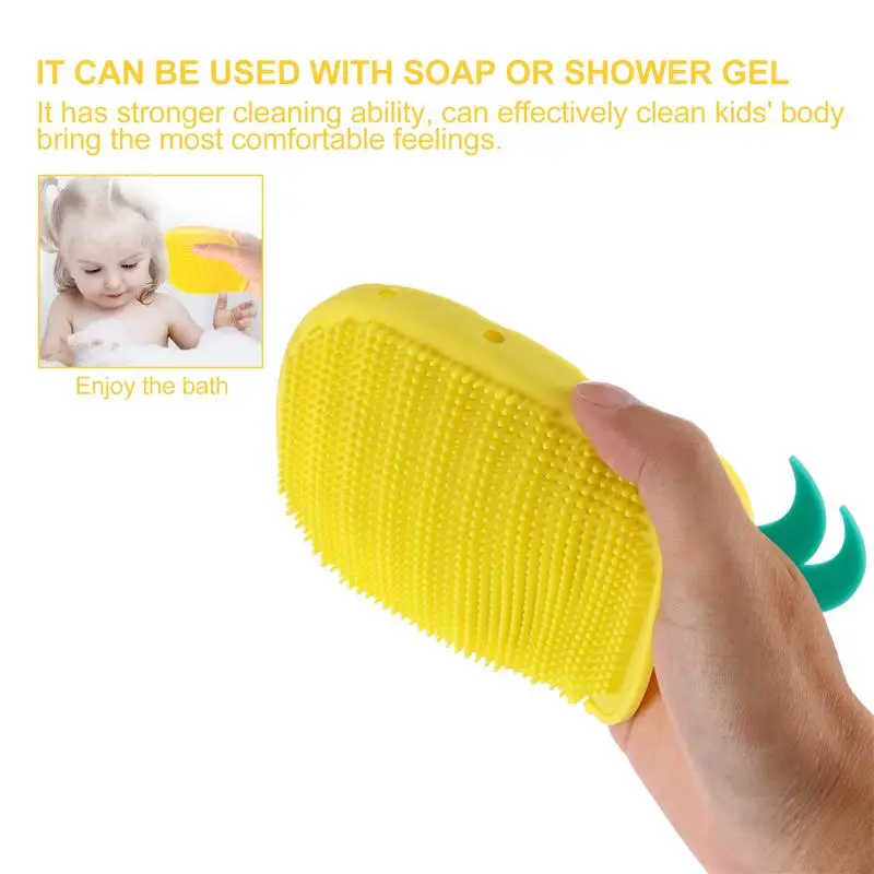 

Silicone Body Scrubber Bath SPA Exfoliating Skin Massage Scrubber Brush for Kids