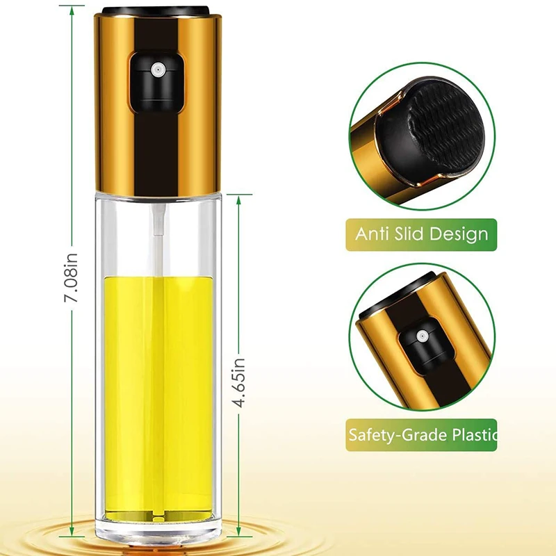 

Kitchen Baking Oil Spray Bottle BBQ Cooking Stainless Glass Sprayer Seasoning Oiler Vinegar Bottle Dispenser Kitchen Accessories