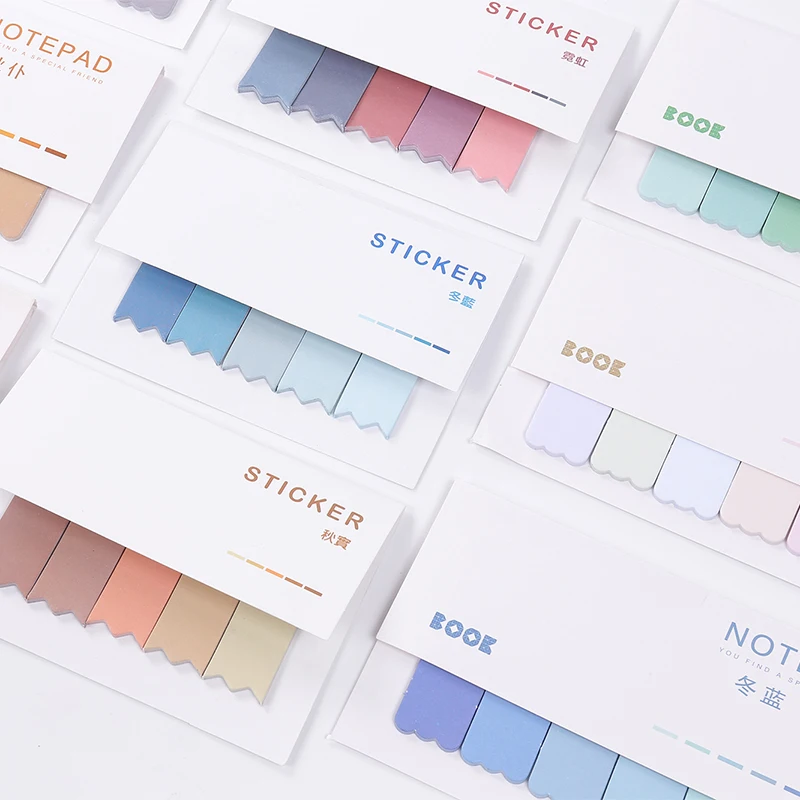 Милые кавайные красочные блокноты липкие заметки наклейка для планировщика