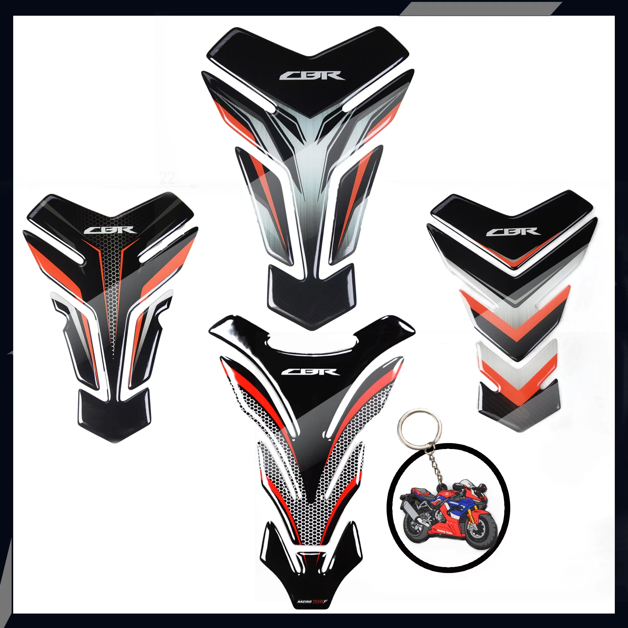 

Recrist 3D Motorcycle Stickers Tank Pad Protector For CBR Tankpad CBR500 CBR600RR CBR900RR CBR1000RR CBR250 CBR300
