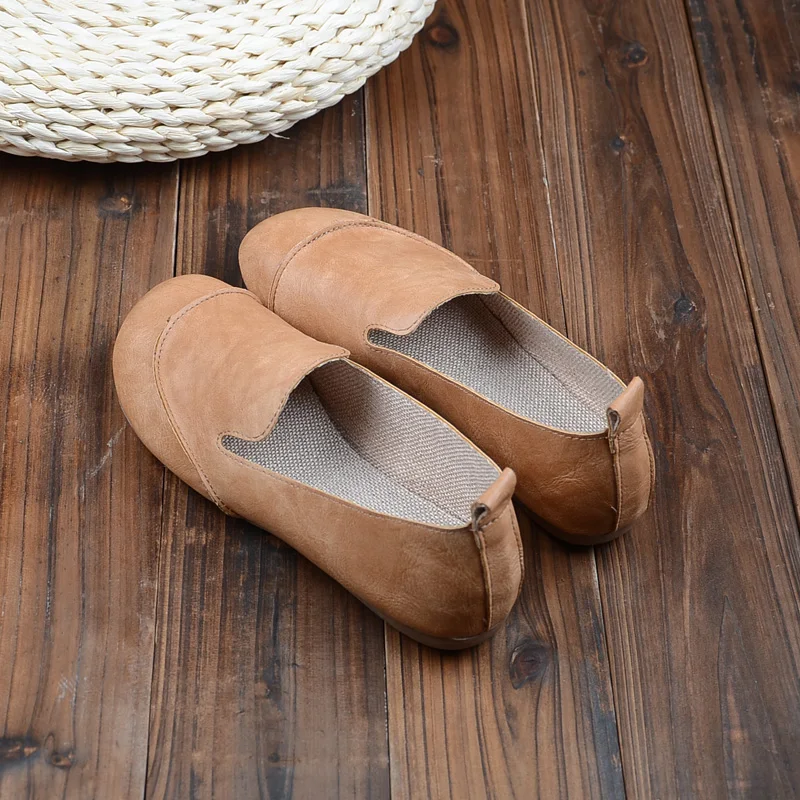 Туфли женские в ретро стиле Mori оригинальная литературная обувь ручной работы