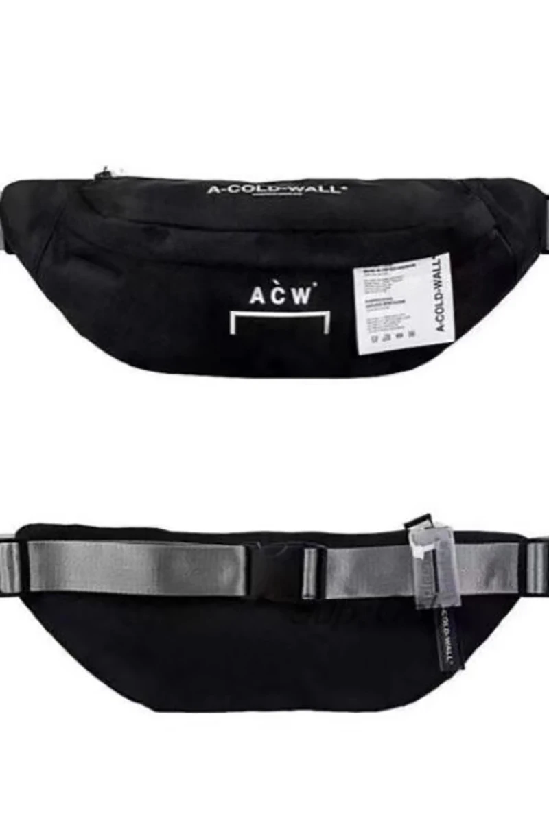 A-COLD-WALL черный нагрудный мешок унисекс сумка ACW двойная сумка крест нейлон металлическая пряжка на ремень карман