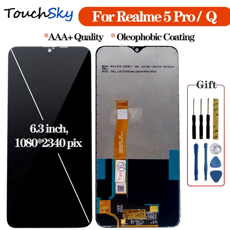 Сменный сенсорный ЖК экран Realme 5 Pro для Pro|Экраны мобильных телефонов| |