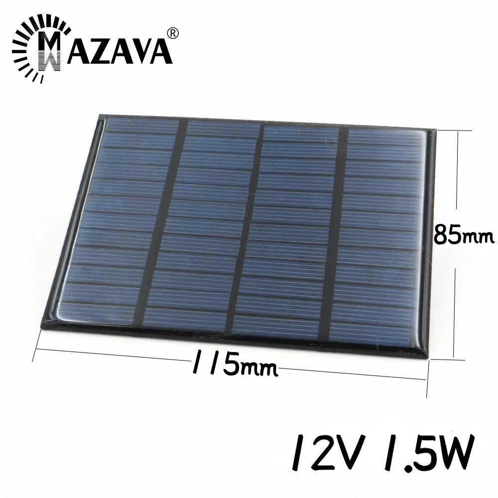 Солнечная панель 12 В 1 5 Вт 7 уличное зарядное устройство для аккумулятора